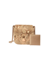 DIVA PYTHON FLAP BAG