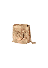 DIVA PYTHON FLAP BAG