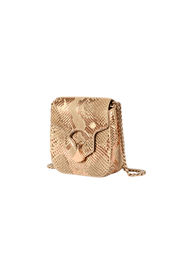 DIVA PYTHON FLAP BAG