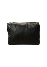 CALFSKIN ENCHAINED LARGE BOY FLAP BLACK