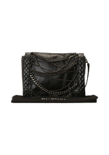 CALFSKIN ENCHAINED LARGE BOY FLAP BLACK