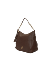 CHAIN TASSEL LEATHER BAG