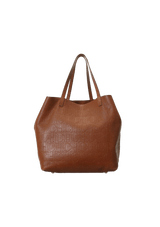 LEATHER EMBOSSED LOGO BAG