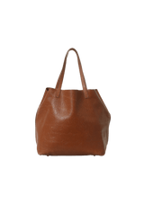 LEATHER EMBOSSED LOGO BAG