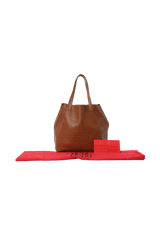 LEATHER EMBOSSED LOGO BAG