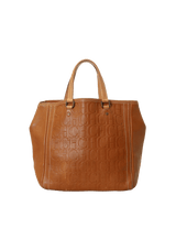 LOGO EMBOSSED LEATHER BAG