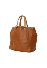 LOGO EMBOSSED LEATHER BAG