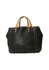 LOGO EMBOSSED LEATHER BAG