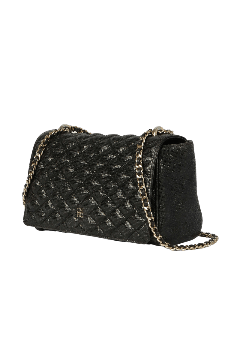 MATELASSE EMBOSSED FLAP BAG