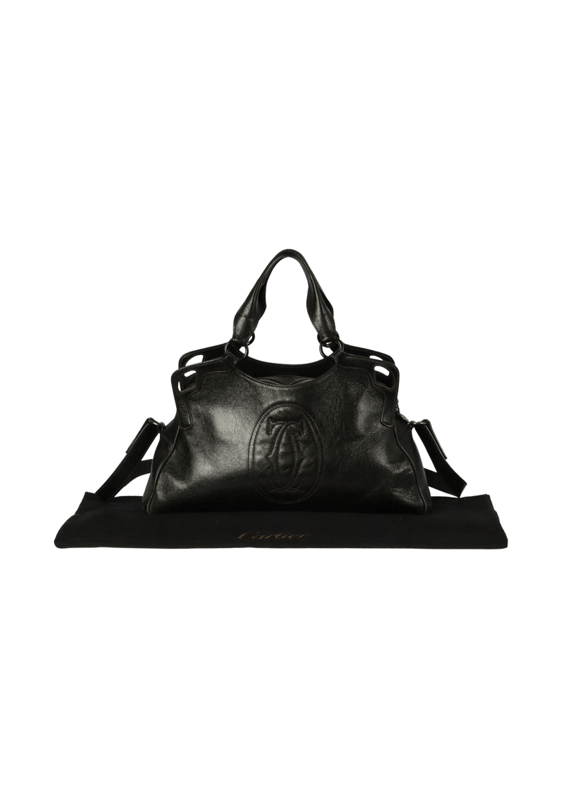 Bolsa Cartier Marcello Leather Tote Preta Original Gringa