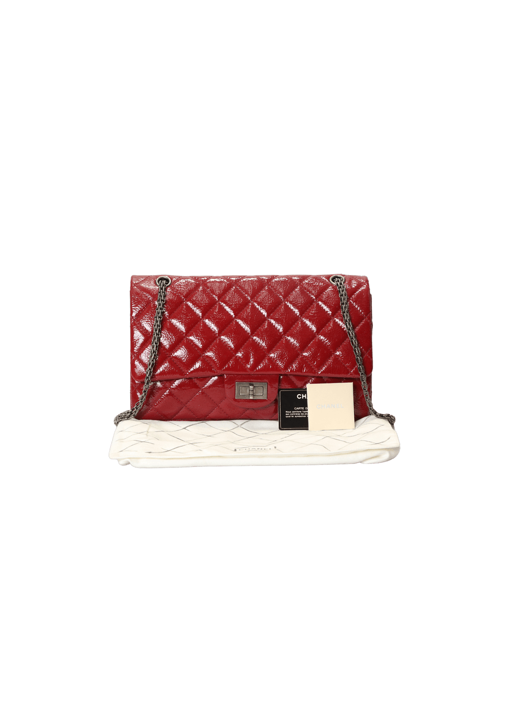 Bolsa Chanel 2.55 Reissue 227 Classic Double Flap Vermelha Original – Gringa