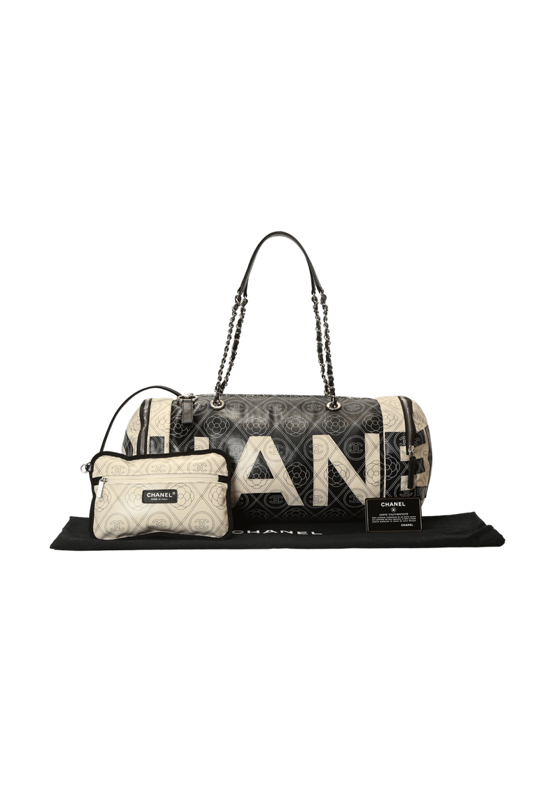 CAMELLIA LOGO PRINT BOWLING BAG