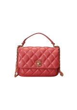 CC MINI FLAP BAG FRONT POCKET