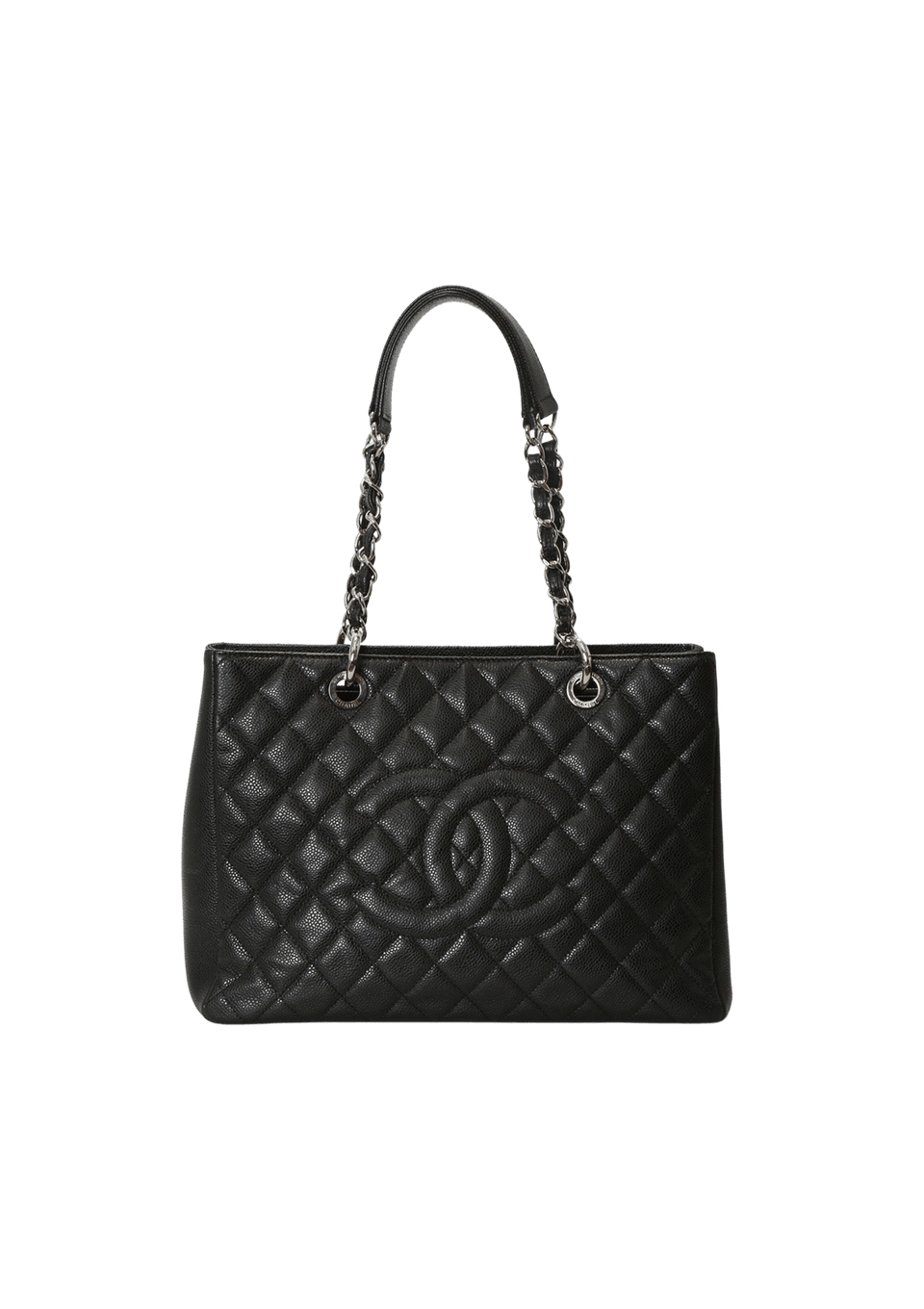 DE GREGORIO カホン Chanela BLACK Bolsa com Alça Chanel Caviar
