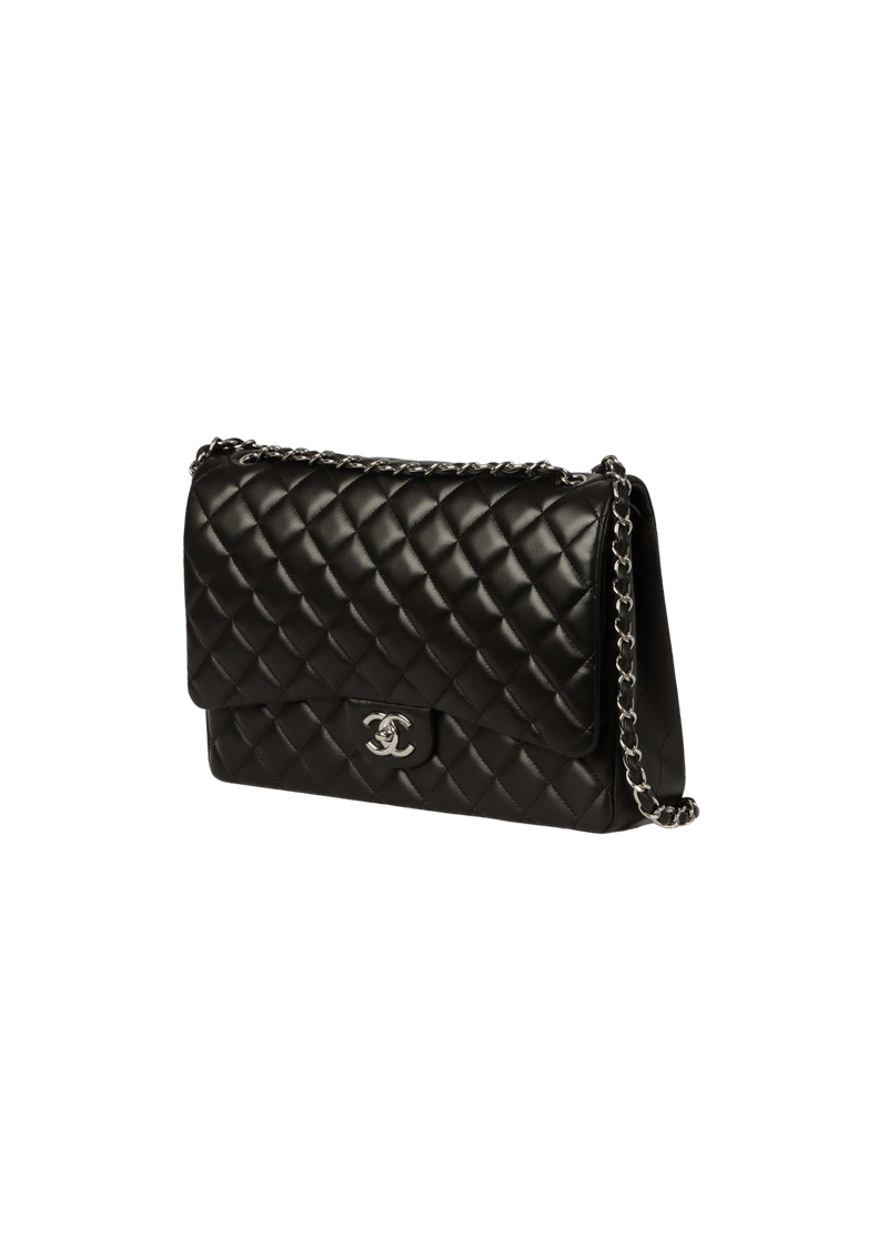 MAXI CLASSIC DOUBLE FLAP LAMBSKIN