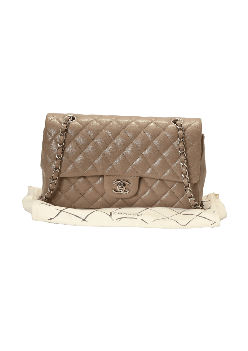 MEDIUM CLASSIC DOUBLE FLAP CAVIAR