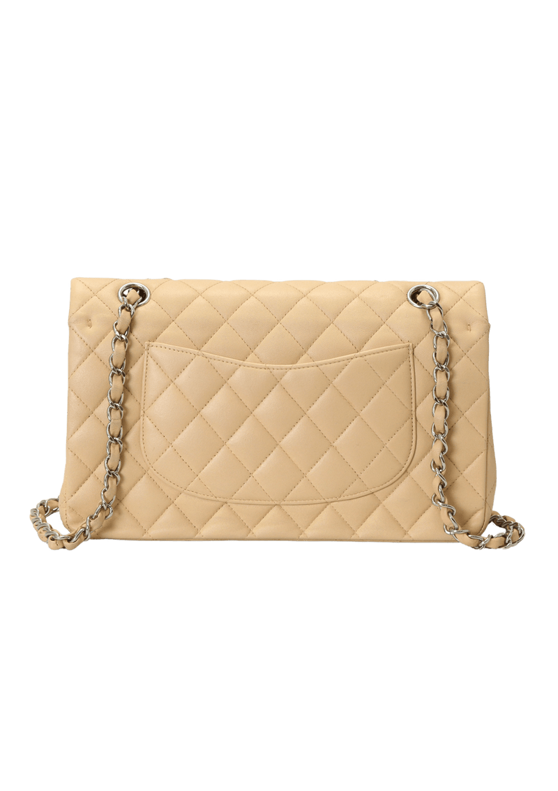 MEDIUM CLASSIC DOUBLE FLAP LAMBSKIN