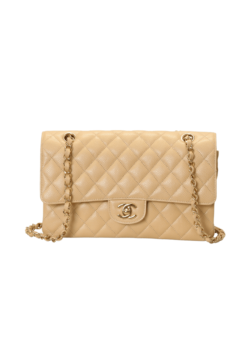 MEDIUM CLASSIC DOUBLE FLAP CAVIAR