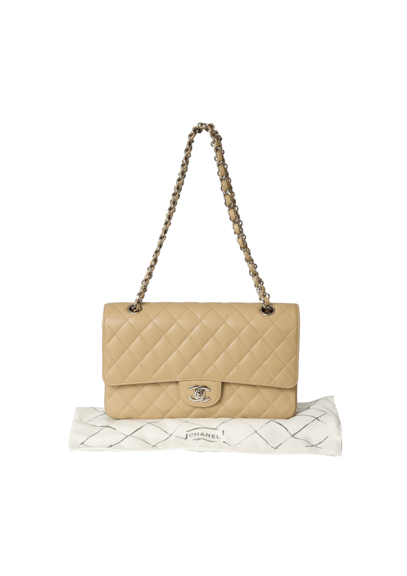 MEDIUM CLASSIC DOUBLE FLAP CAVIAR