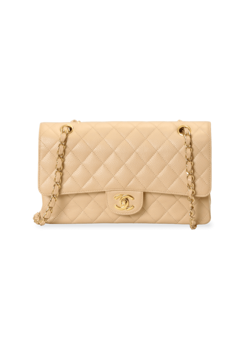 MEDIUM CLASSIC DOUBLE FLAP CAVIAR