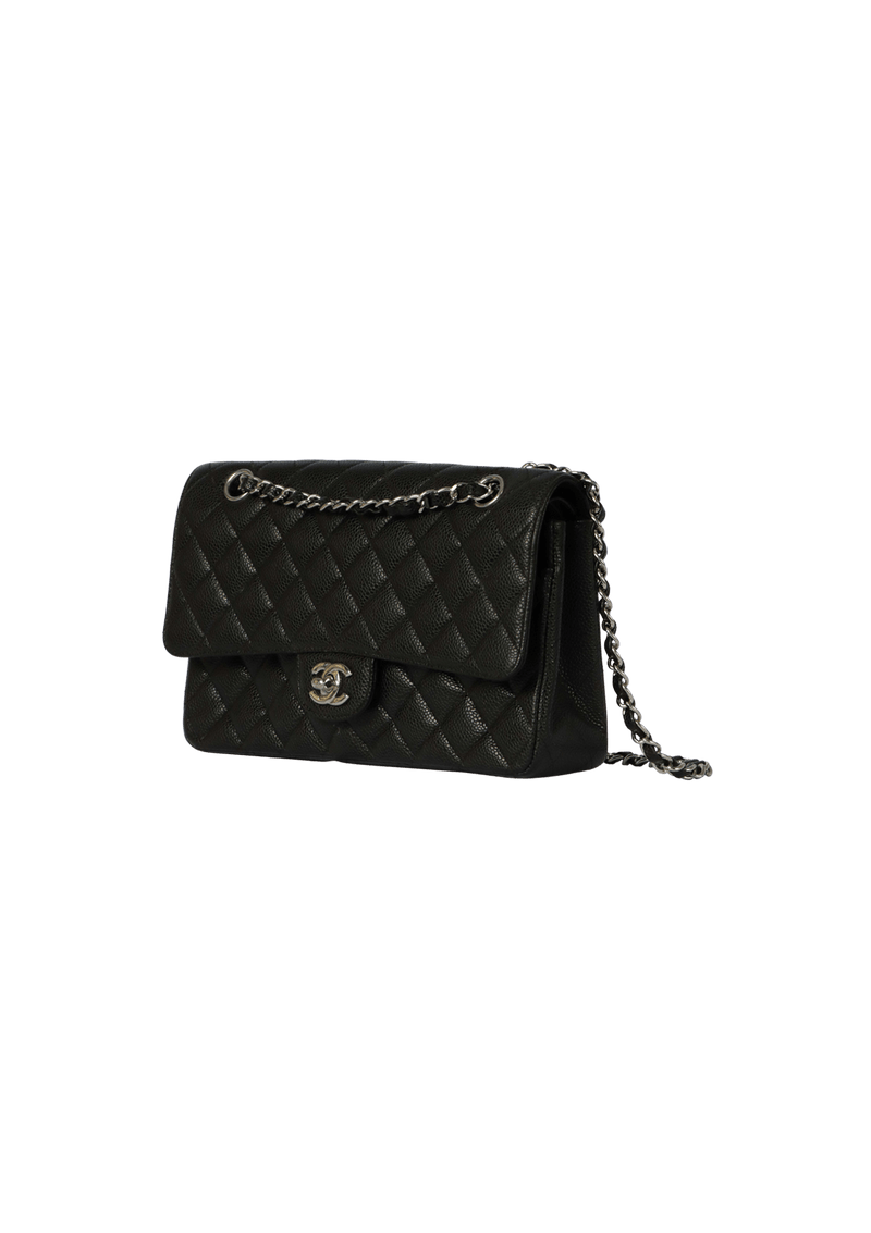 MEDIUM CLASSIC DOUBLE FLAP CAVIAR