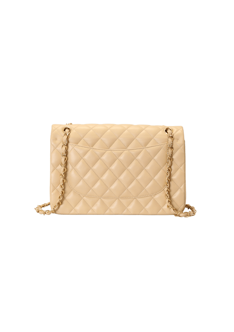 MEDIUM CLASSIC DOUBLE FLAP LAMBSKIN