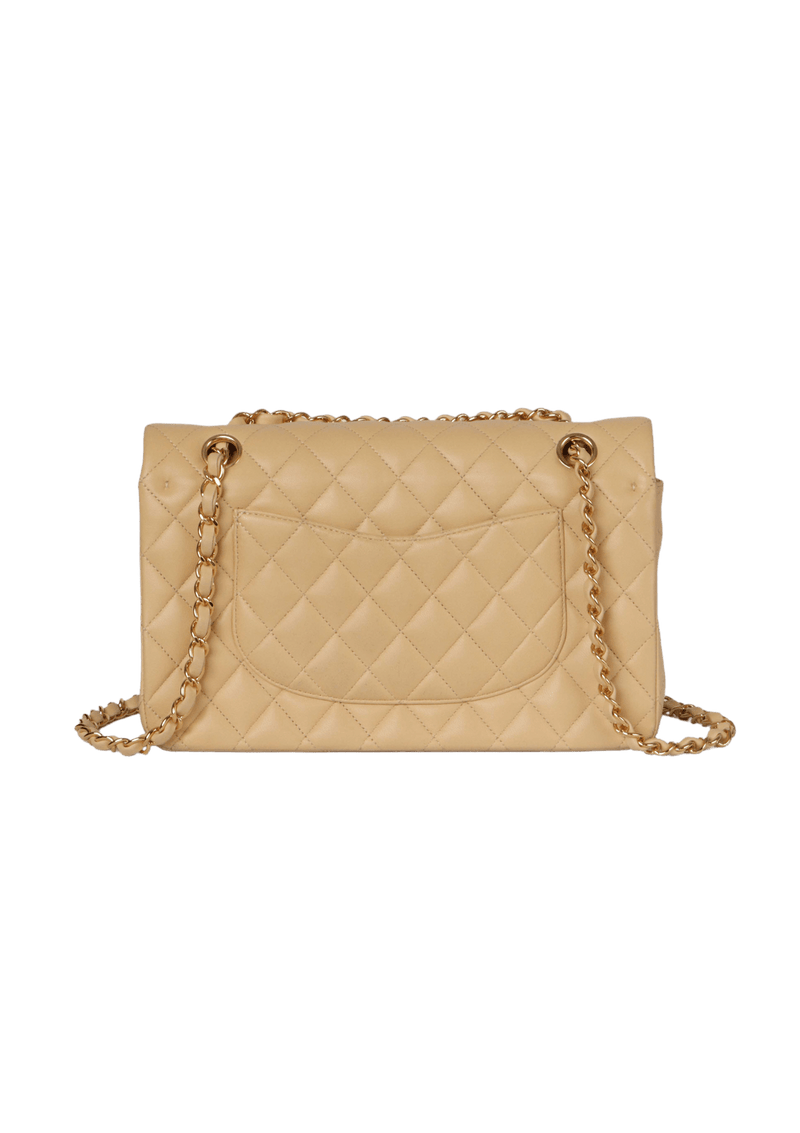 MEDIUM CLASSIC DOUBLE FLAP LAMBSKIN