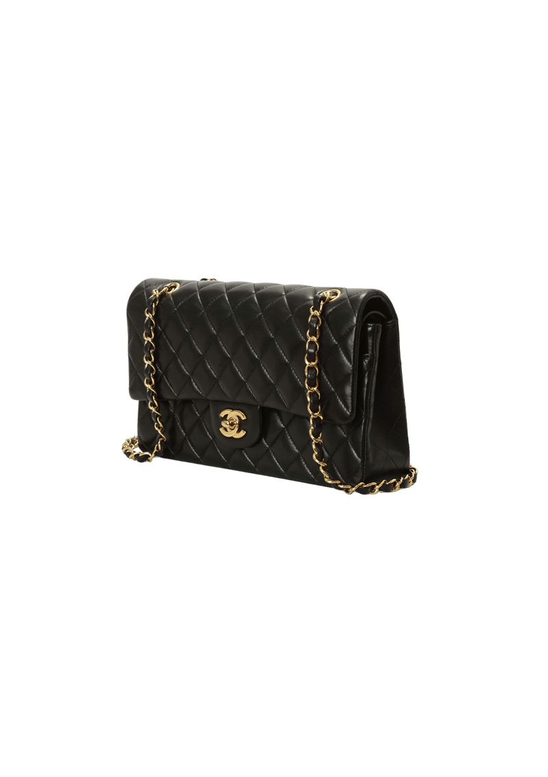 MEDIUM CLASSIC DOUBLE FLAP LAMBSKIN