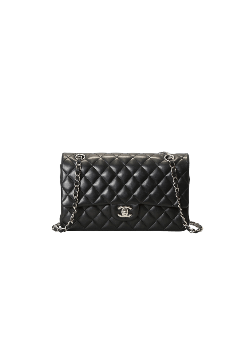 MEDIUM CLASSIC DOUBLE FLAP LAMBSKIN