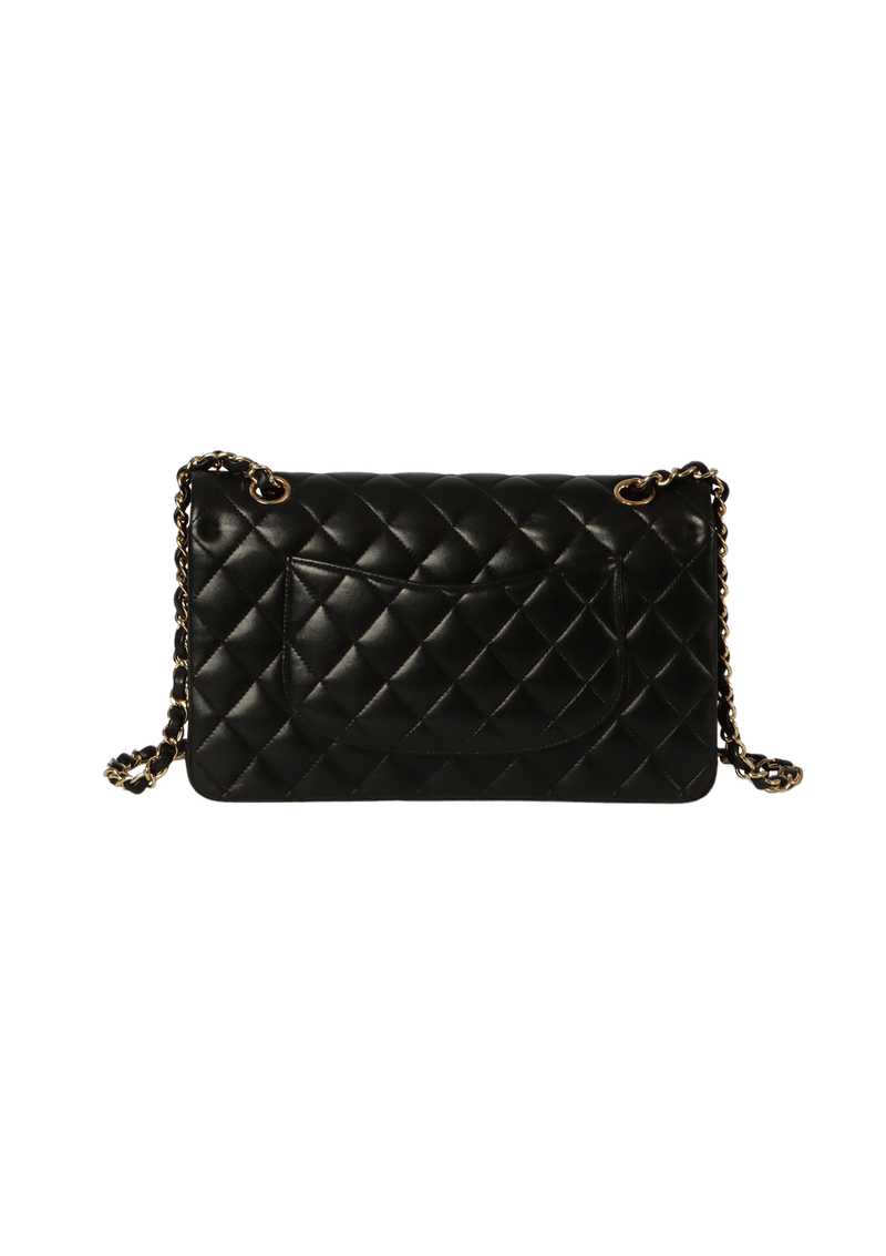 MEDIUM CLASSIC DOUBLE FLAP LAMBSKIN