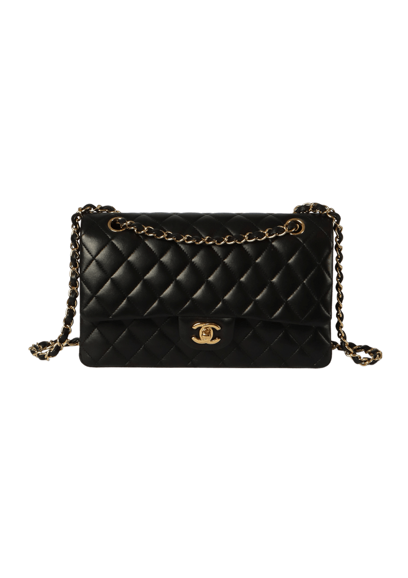 MEDIUM CLASSIC DOUBLE FLAP LAMBSKIN