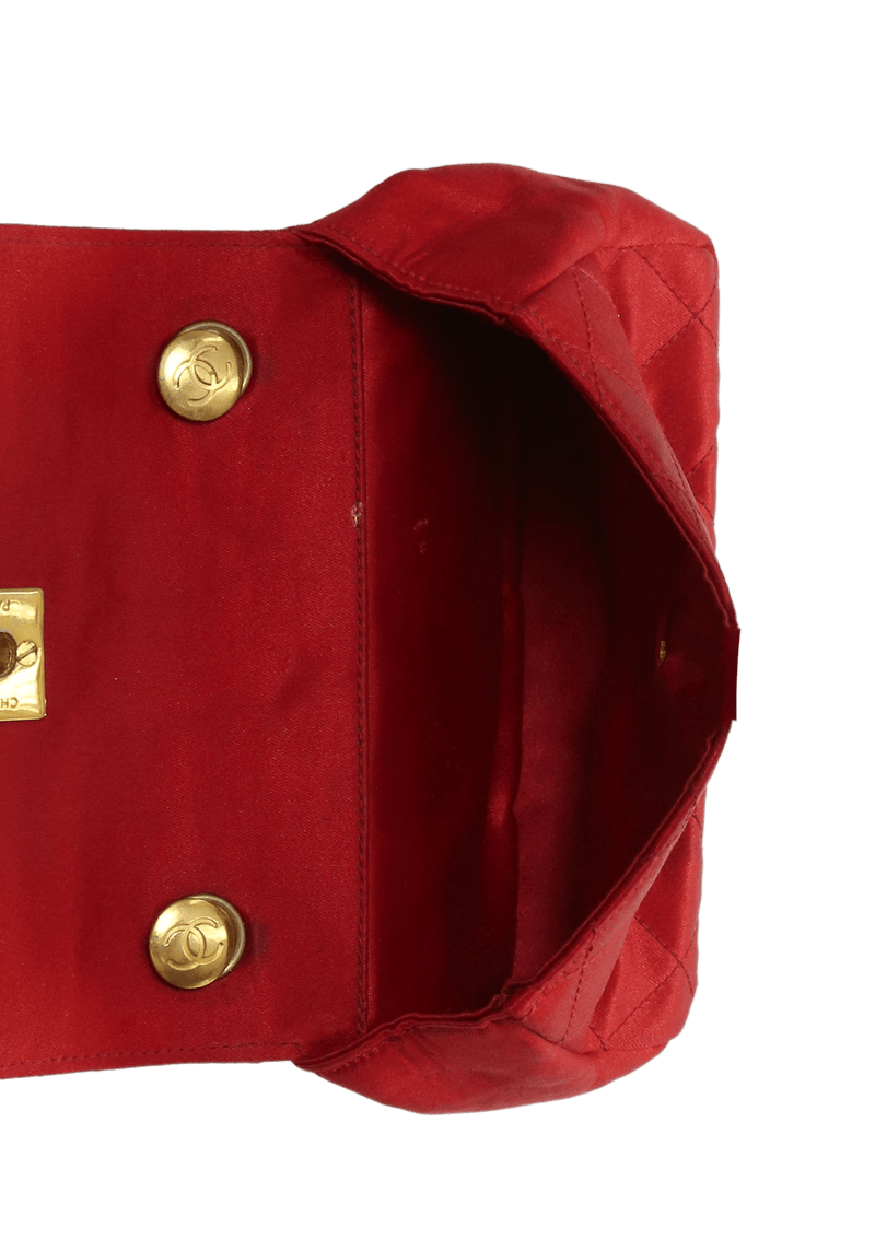 MINI SATIN FLAP BAG