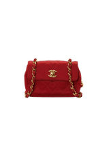 MINI SATIN FLAP BAG