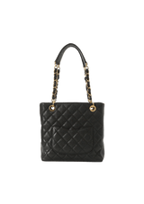 PETITE SHOPPING TOTE CAVIAR