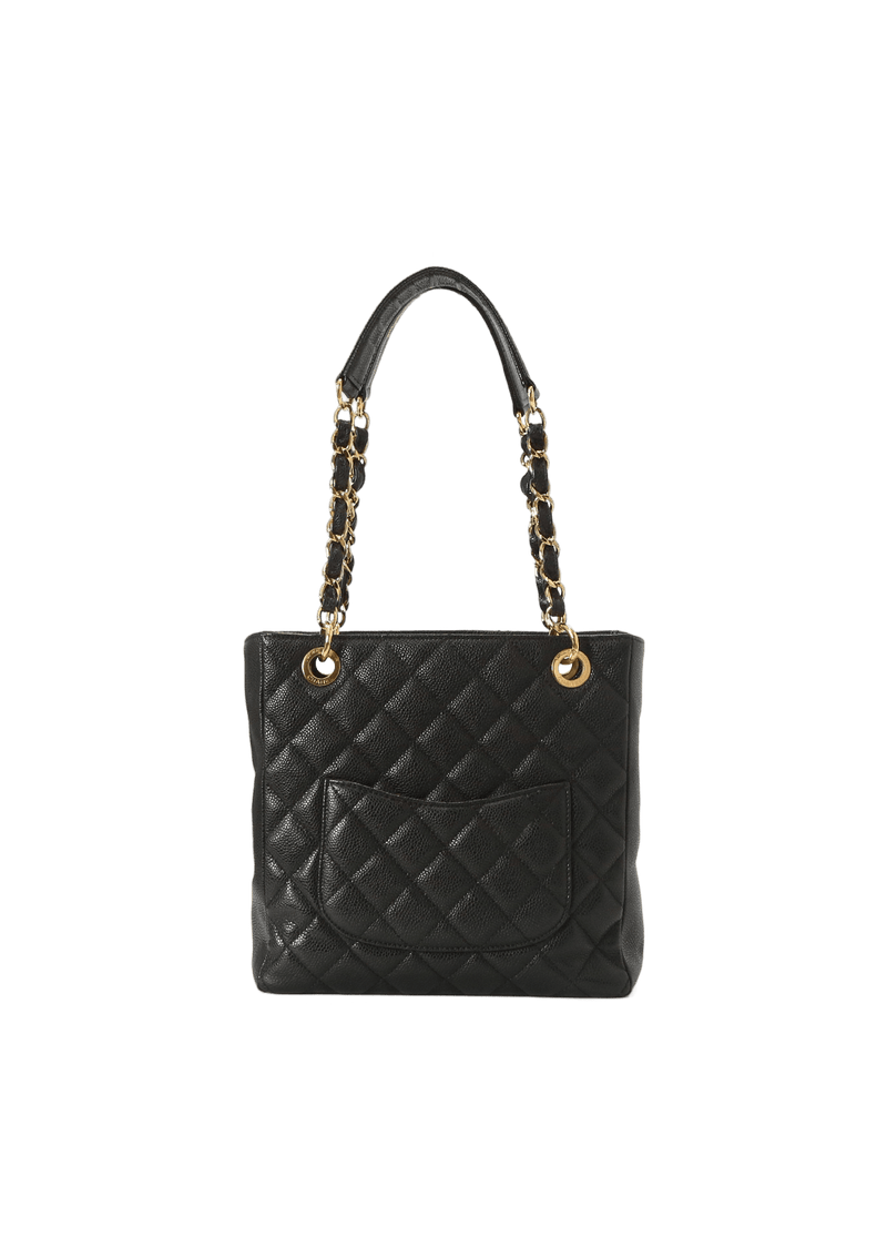 PETITE SHOPPING TOTE CAVIAR