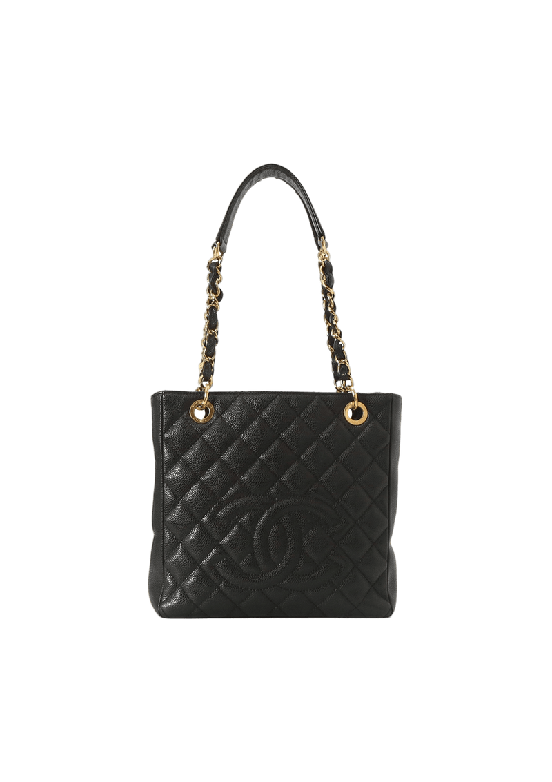 PETITE SHOPPING TOTE CAVIAR