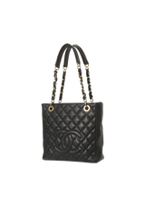 PETITE SHOPPING TOTE CAVIAR