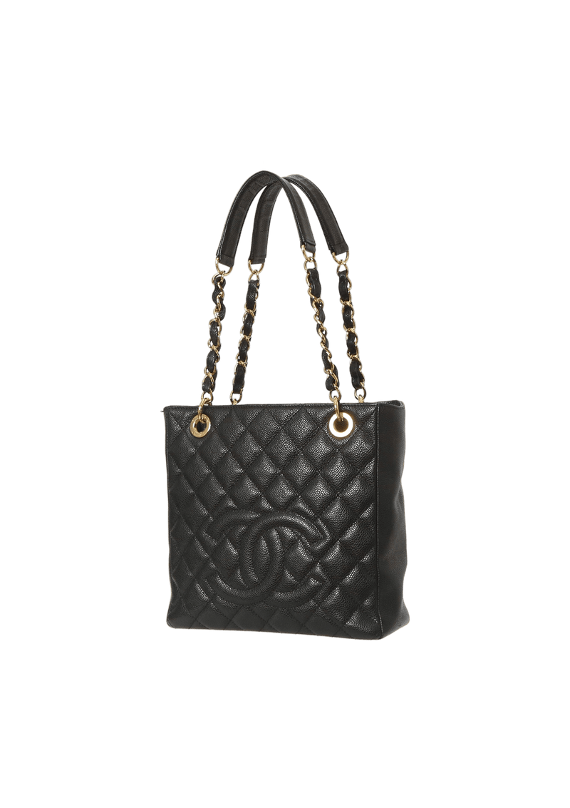 PETITE SHOPPING TOTE CAVIAR