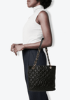 PETITE SHOPPING TOTE CAVIAR