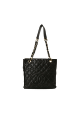 PETITE SHOPPING TOTE CAVIAR