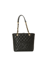 PETITE SHOPPING TOTE CAVIAR