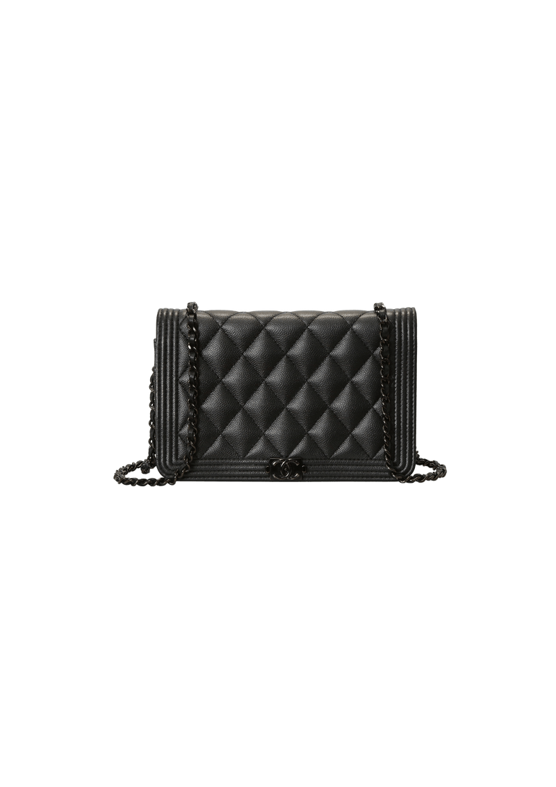 QUILTED BOY WALLET ON CHAIN