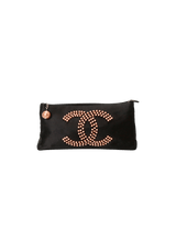 SATIN CC PEARL EVENING BAG