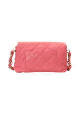 SINGLE SOFT FLAP BAG LAMBSKIN