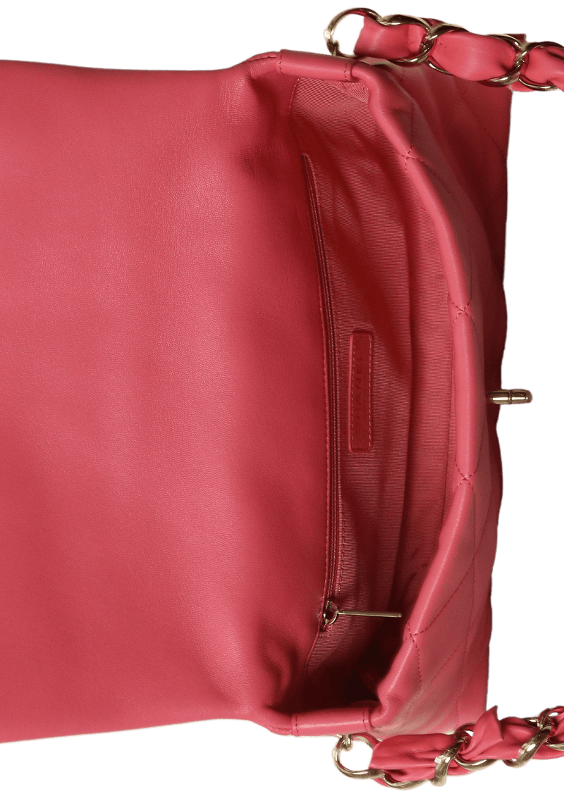 SINGLE SOFT FLAP BAG LAMBSKIN