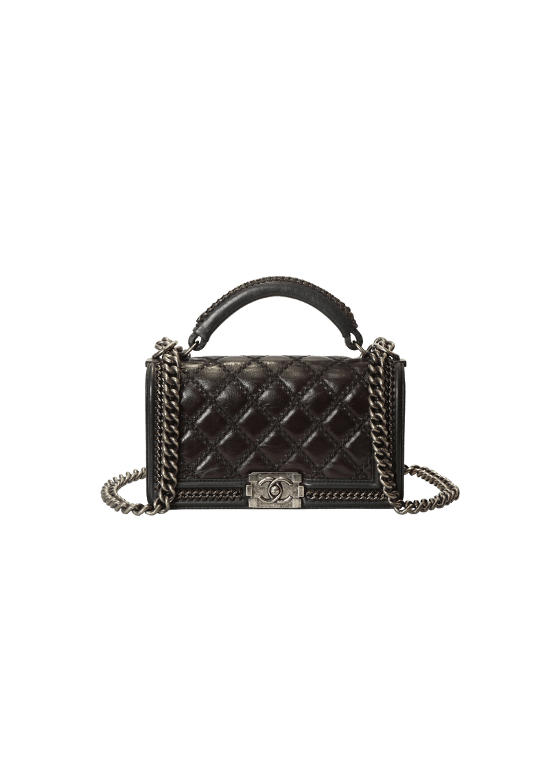 SMALL CHAIN BOY BAG TOP HANDLE