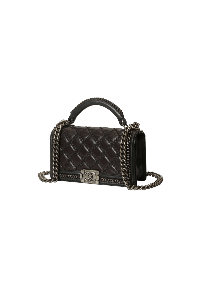 SMALL CHAIN BOY BAG TOP HANDLE