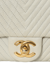 SMALL SURPIQUE CHEVRON FLAP BAG