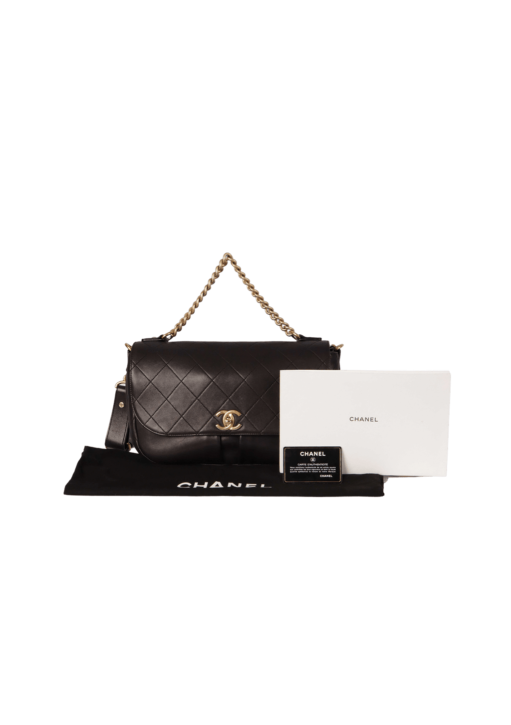 Bolsa Chanel Stitched Small Paris In Rome Messenger Preta Original – Gringa