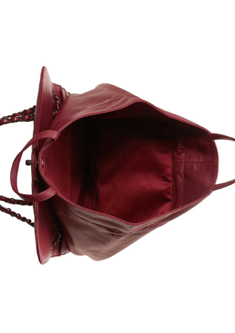 SUPERMAKET DRAWSTRING SHOPPING FLAP BAG